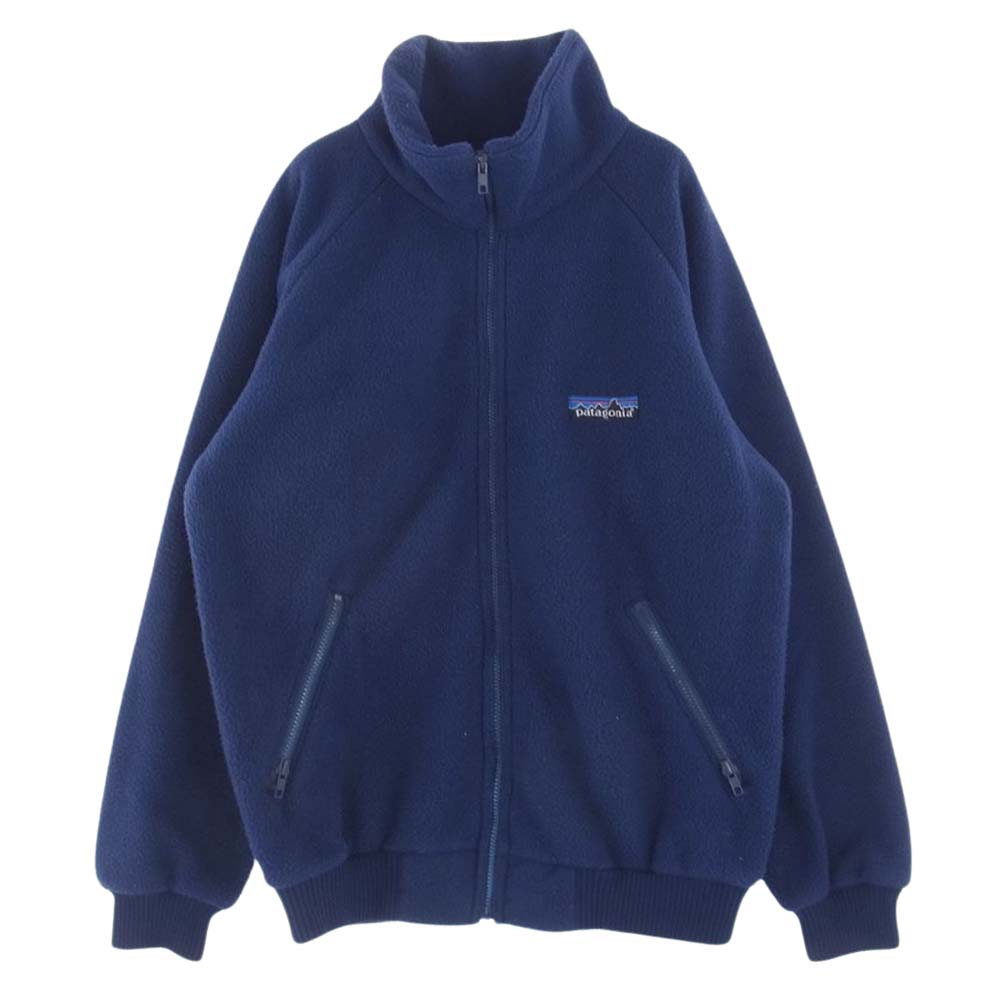 patagonia パタゴニア 80s ヴィンテージ デカタグ レトロパイル フリースジャケット ネイビー ネイビー系 XL【中古】