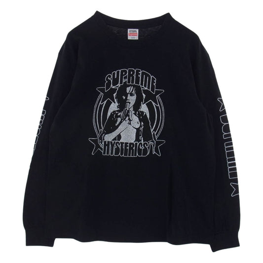 Supreme シュプリーム 21SS HYSTERIC GLAMOUR LS Tee ヒステリックグラマー 長袖 Tシャツ ブラック系 L【中古】