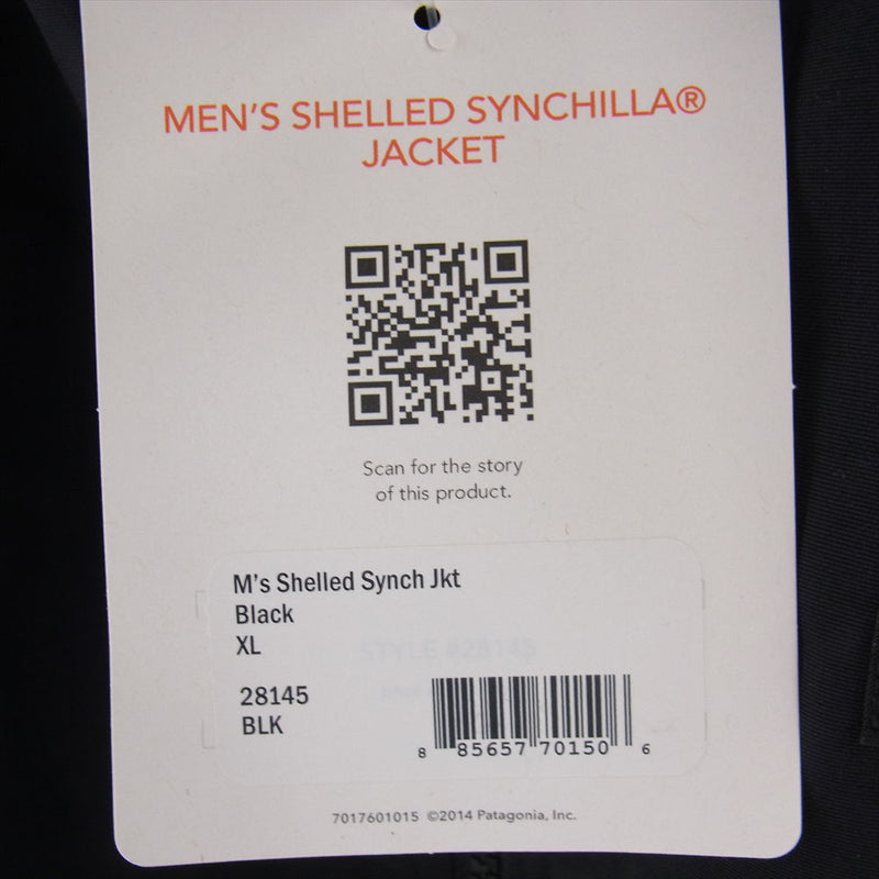 patagonia パタゴニア 15AW 28145 15年製 Shelled Synchilla Jacket シェルド シンチラ ジャケット ブラック系 ブラック系 XL【中古】