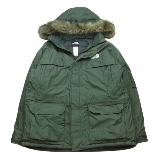 THE NORTH FACE ノースフェイス ND00466 McMURDO PARKA マクマード パーカー ダウン ジャケット グリーン系 XXL【中古】