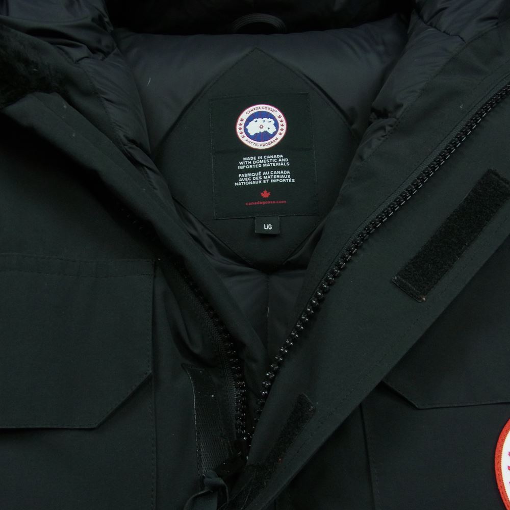 CANADA GOOSE カナダグース 4565M EXPEDITION PARKAエクスペディション パーカー ダウン ジャケット ブラック系 L【中古】