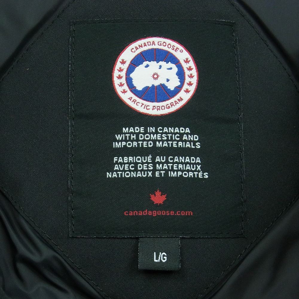CANADA GOOSE カナダグース 4565M EXPEDITION PARKAエクスペディション パーカー ダウン ジャケット ブラック系 L【中古】