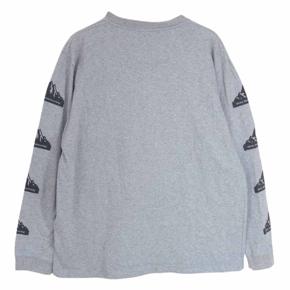 WHITE MOUNTAINEERING ホワイトマウンテニアリング 19SS WM1971533 マウンテン プリント ロンT ロングスリーブ Tシャツ グレー系 1【中古】