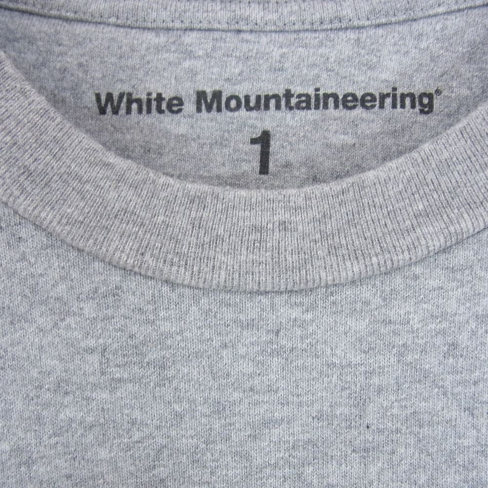 WHITE MOUNTAINEERING ホワイトマウンテニアリング 19SS WM1971533 マウンテン プリント ロンT ロングスリーブ Tシャツ グレー系 1【中古】
