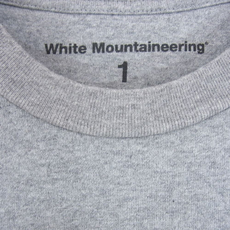 WHITE MOUNTAINEERING ホワイトマウンテニアリング 19SS WM1971533 マウンテン プリント ロンT ロングスリーブ Tシャツ グレー系 1【中古】