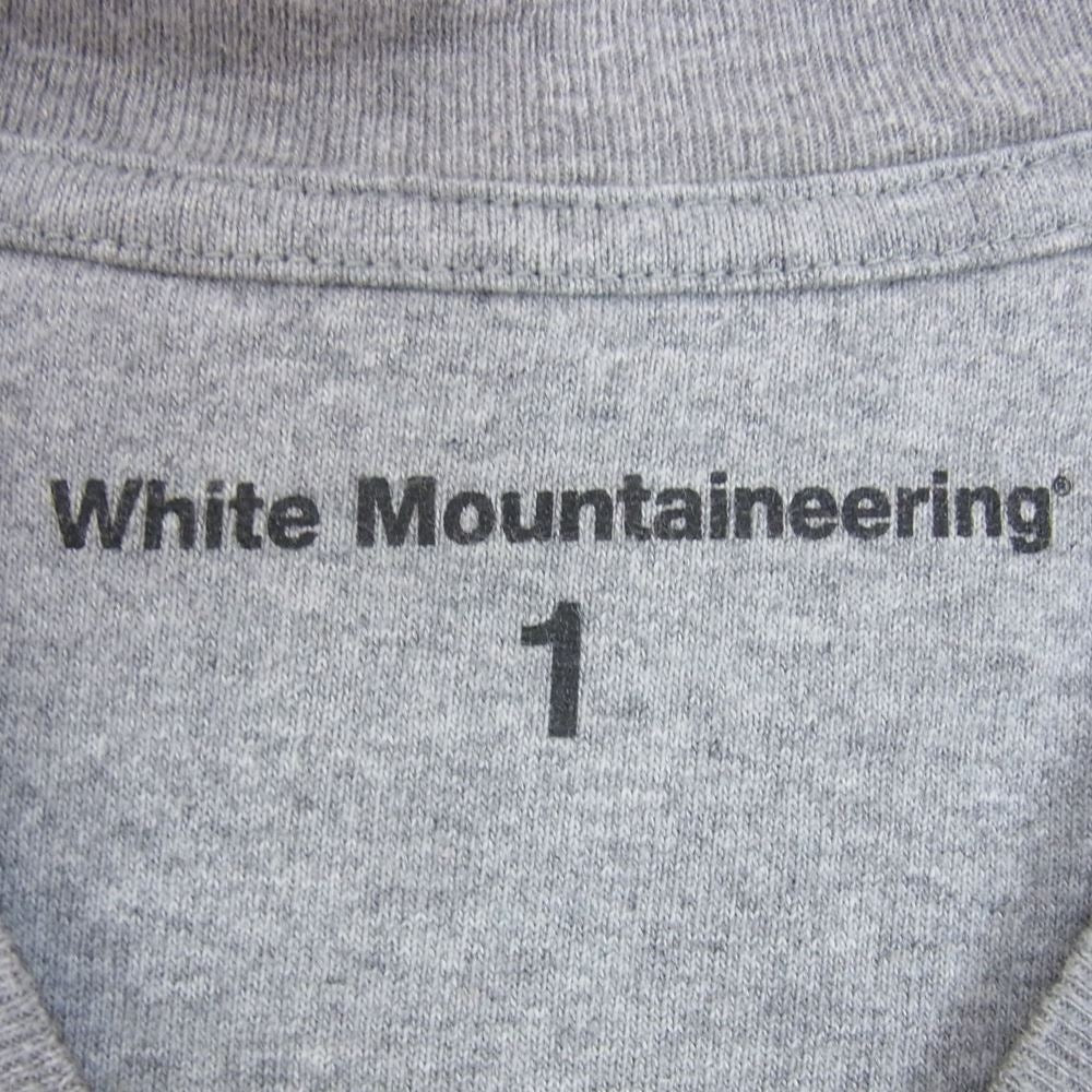 WHITE MOUNTAINEERING ホワイトマウンテニアリング 19SS WM1971533 マウンテン プリント ロンT ロングスリーブ Tシャツ グレー系 1【中古】