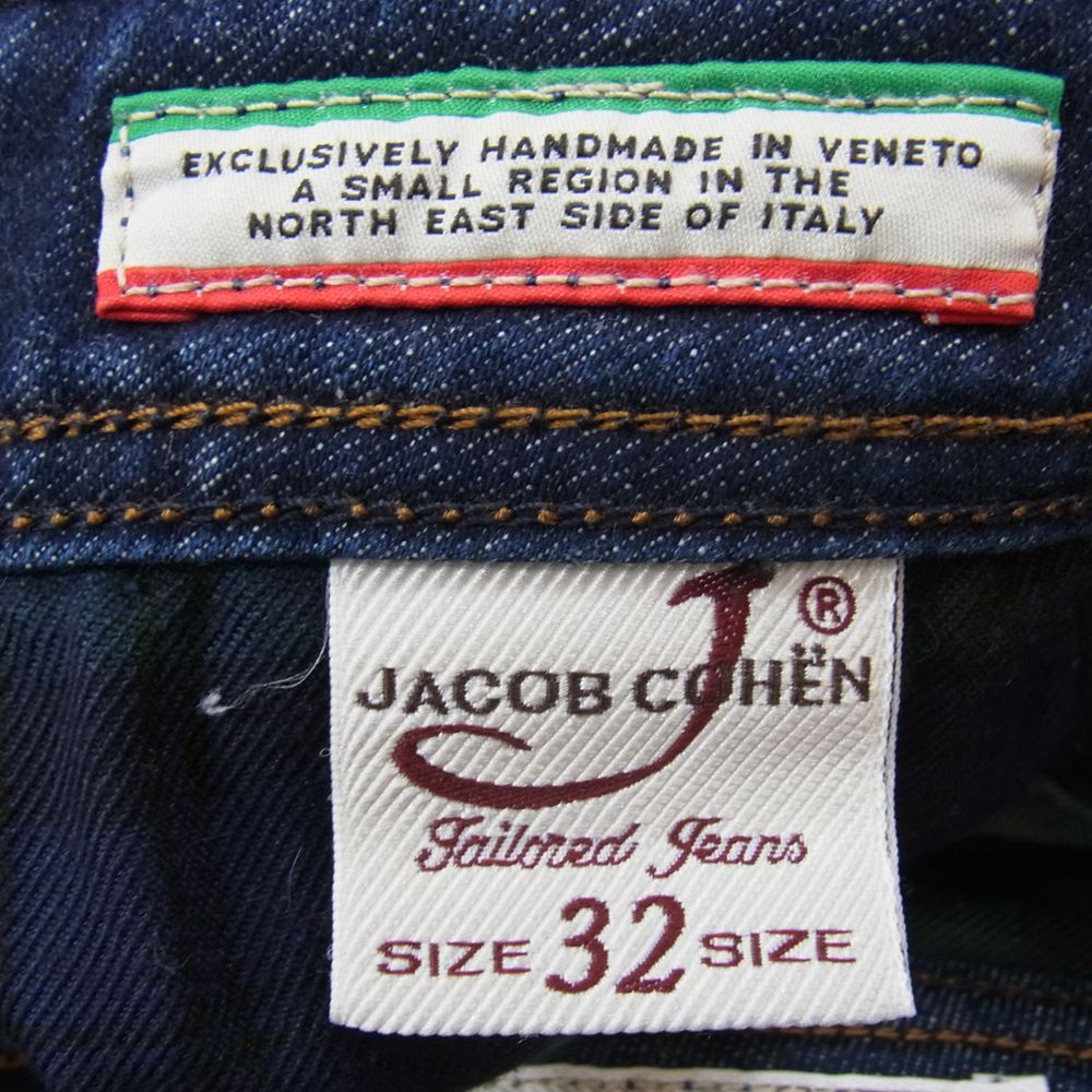 JACOB COHEN ヤコブコーエン PW688 インディゴ ストレート デニム パンツ インディゴブルー系 32【中古】