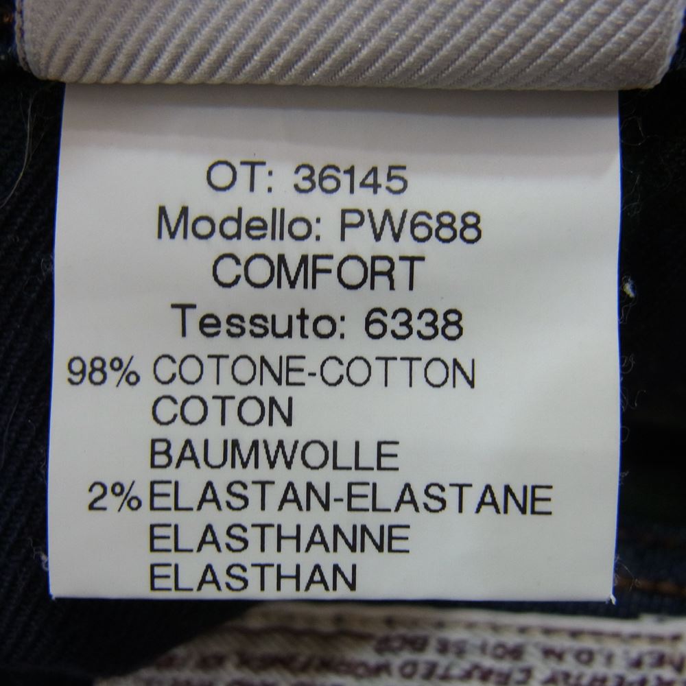 JACOB COHEN ヤコブコーエン PW688 インディゴ ストレート デニム パンツ インディゴブルー系 32【中古】