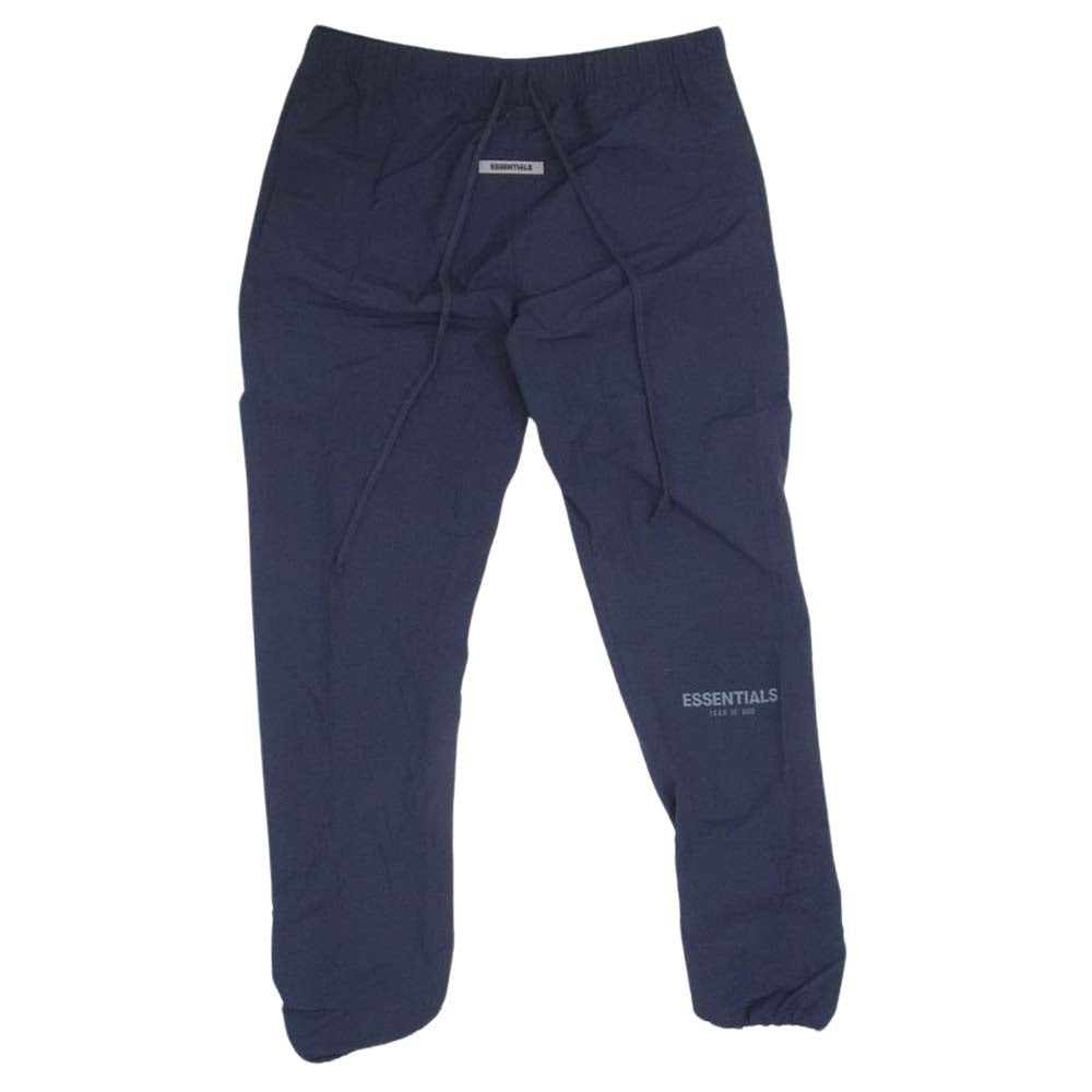 FEAR OF GOD フィアオブゴッド FOG ESSENTIALS NYLON Track Pants エッセンシャルズ ナイロン トラック パンツ ネイビー系 XL【中古】