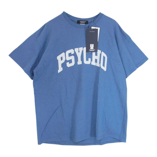 UNDERCOVER アンダーカバー 22AW UC2B9807　 PSYCHO S/S Tee サイコ プリント 半袖 Tシャツ ブルー系 XL【中古】