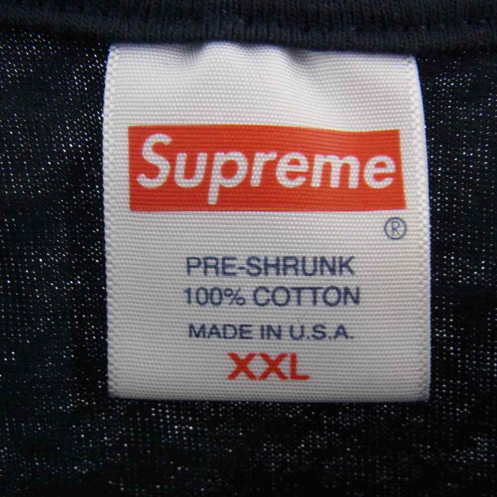 Supreme シュプリーム 22SS Handstyle Tee ハンドスタイル ロゴ プリント Tシャツ ネイビー系 XXL【中古】