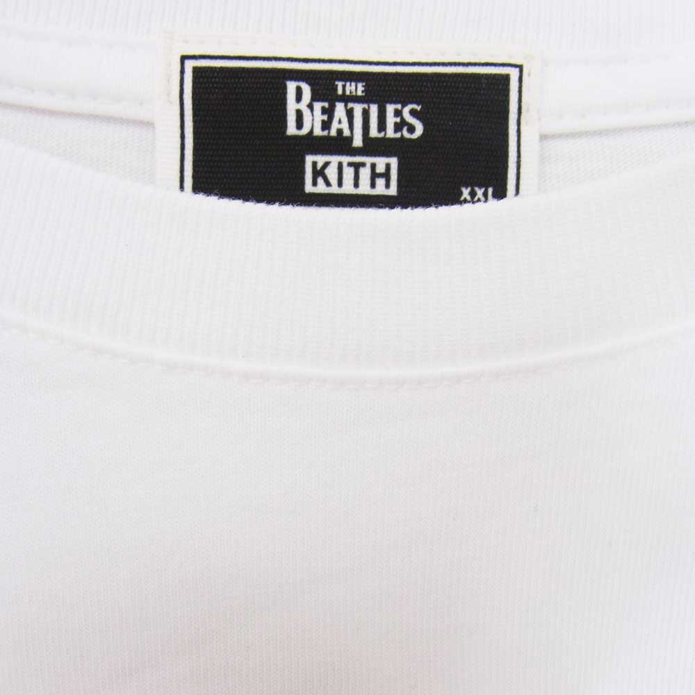 キス KHM031211-101 × The Beatles ビートルズ 1962 Vintage Tee ヴィンテージ Tシャツ ホワイト系 XXL【新古品】【未使用】【中古】