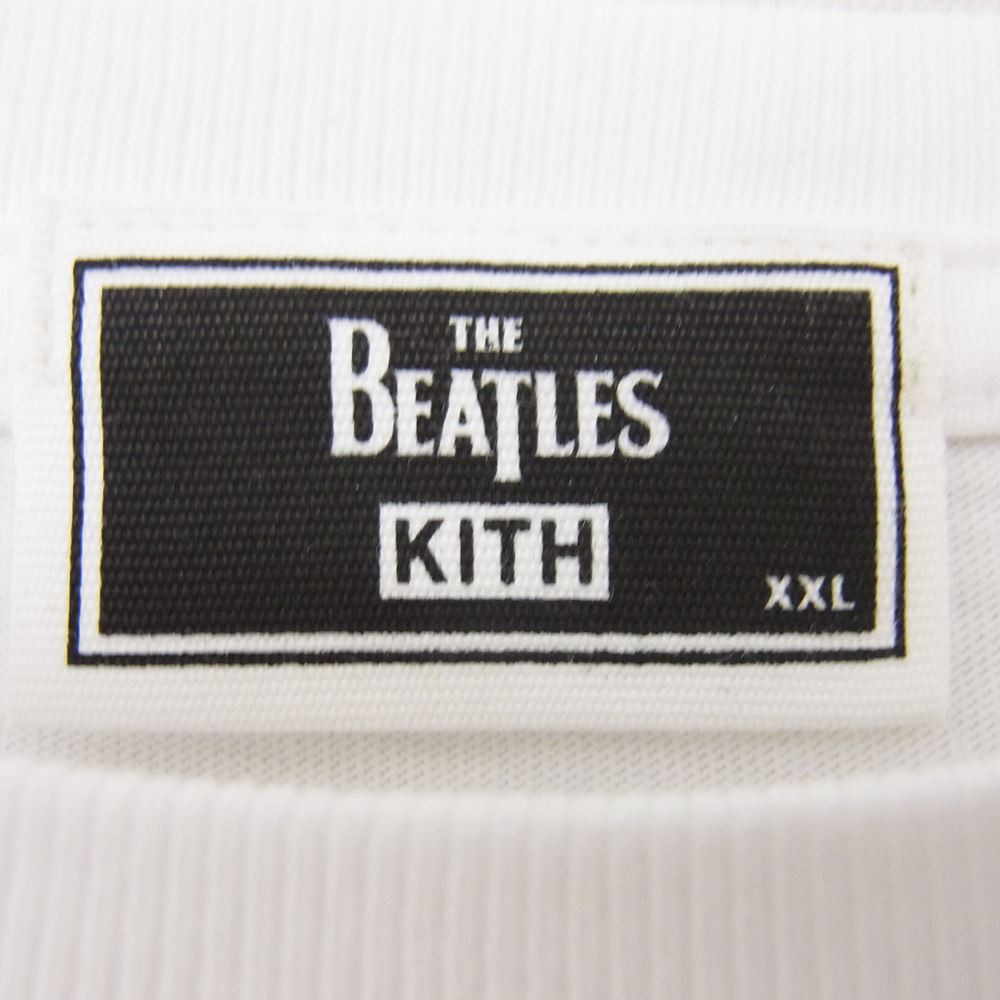 キス KHM031211-101 × The Beatles ビートルズ 1962 Vintage Tee ヴィンテージ Tシャツ ホワイト系 XXL【新古品】【未使用】【中古】
