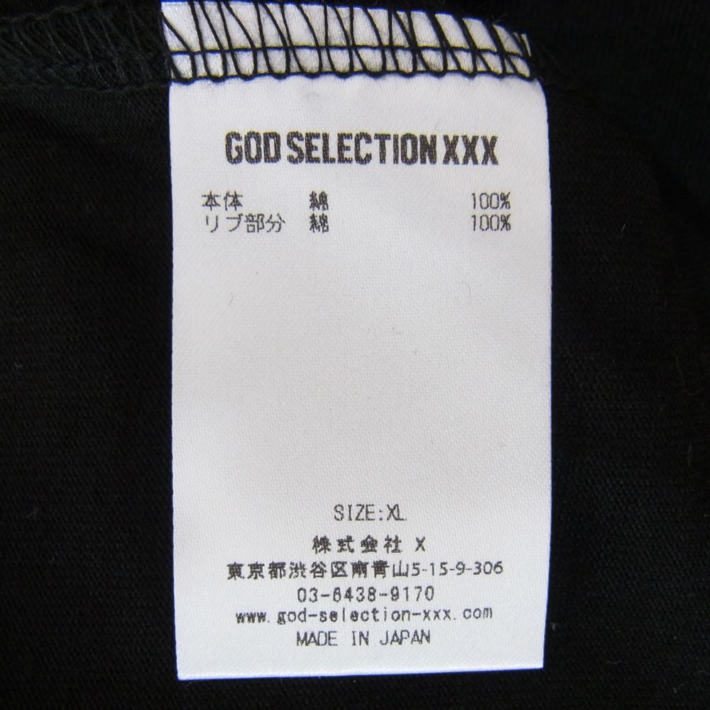 GOD SELECTION XXX ゴッドセレクション GX-S22-OPST-03 × ONE PIECE FILM RED ワンピース フィルムレッド プリント Tシャツ ブラック系 XL【新古品】【未使用】【中古】