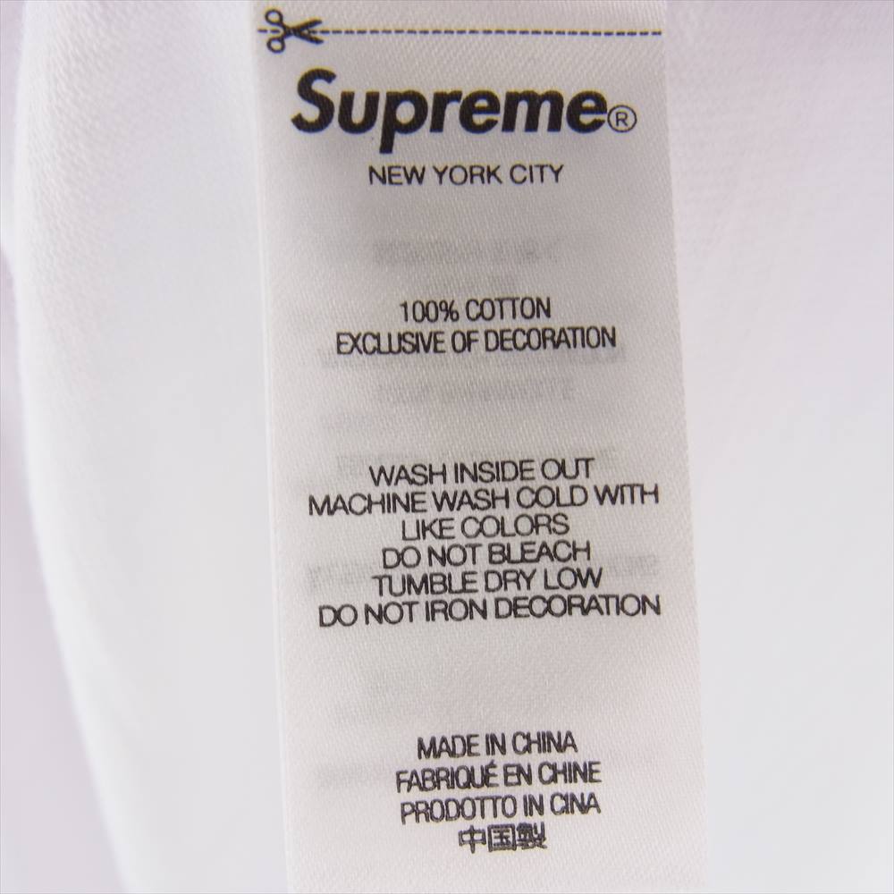 Supreme シュプリーム 23AW Collegiate S/S Top White カレッジ ロゴ ホワイト Tシャツ ホワイト系 XL【新古品】【未使用】【中古】
