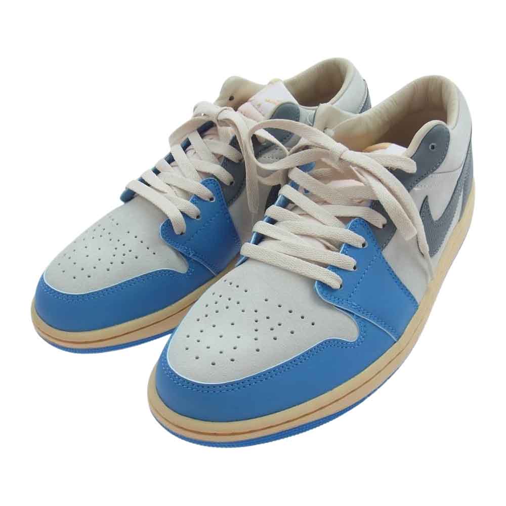 NIKE ナイキ DZ5376-469 Air Jordan 1 AJ1 Low Tokyo 96 エアジョーダン ロー トーキョー スニーカー ホワイト系 ライトブルー系 グレー系 28.5cm【新古品】【未使用】【中古】