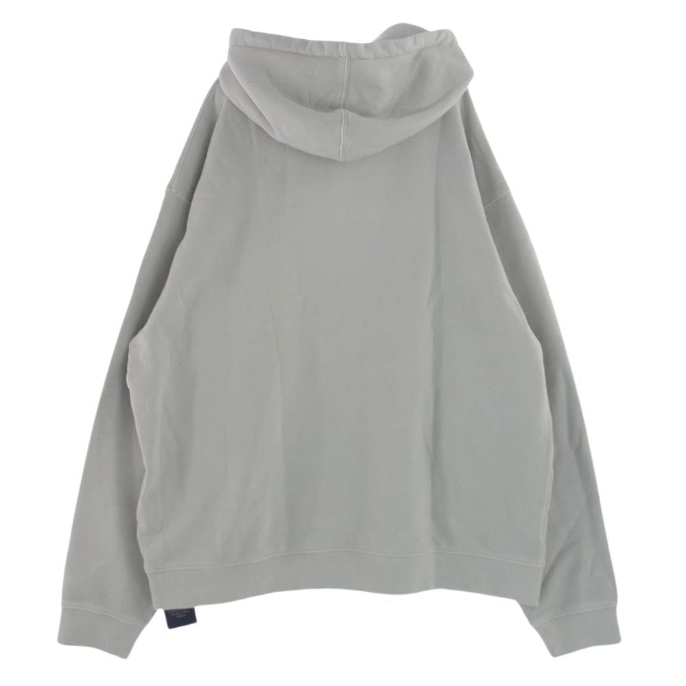キス KHM030873-005 CYBER MONDAY HOODIE サイバーマンデー フーディー パーカー ボックスロゴ ライトグレー系 XXL【中古】