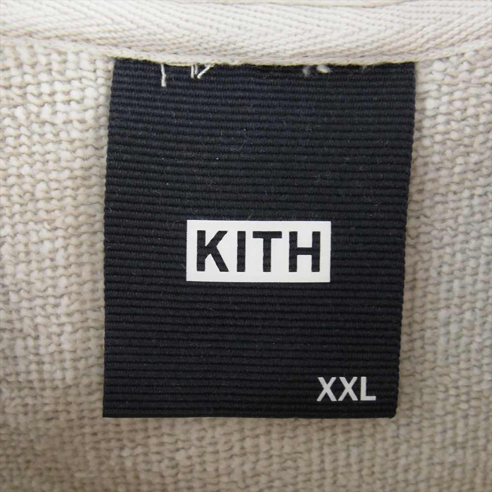 キス KHM030873-005 CYBER MONDAY HOODIE サイバーマンデー フーディー パーカー ボックスロゴ ライトグレー系 XXL【中古】