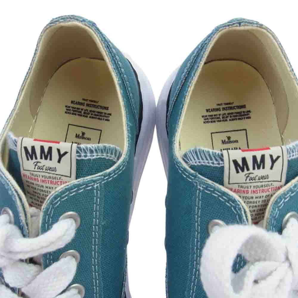 MIHARA YASUHIRO ミハラヤスヒロ A01FW702 PETERSON SOLE CANVAS LOW SNEAKER ピーターソン オリジナルソール キャンバス ローカット スニーカー モスグリーン系 UK11【中古】