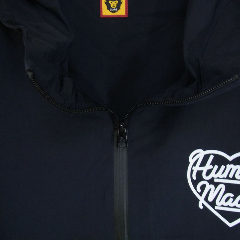 HUMAN MADE ヒューマンメイド 23SS Half Zip Anorak Jacket ハーフジップ アノラック ジャケット パーカー フーディー ブラック系 XL【中古】