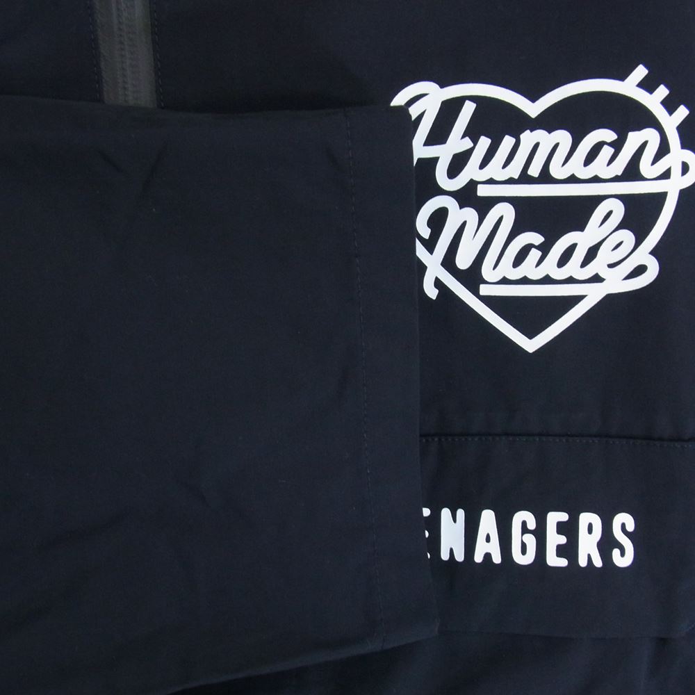 HUMAN MADE ヒューマンメイド 23SS Half Zip Anorak Jacket ハーフジップ アノラック ジャケット パーカー フーディー ブラック系 XL【中古】