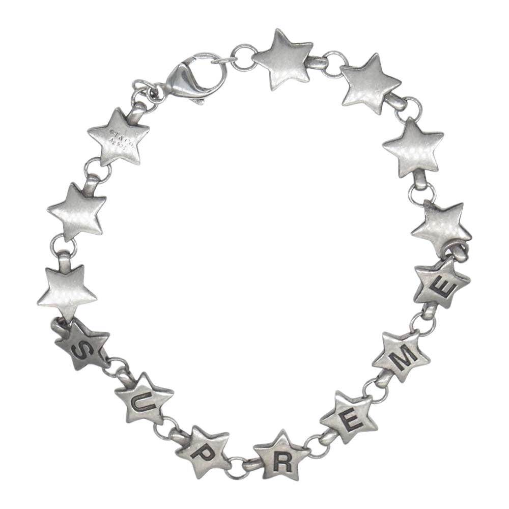 Supreme シュプリーム 21AW × Tiffany & Co ティファニー Star Bracelet Silver スター ブレスレット シルバー シルバー系【中古】