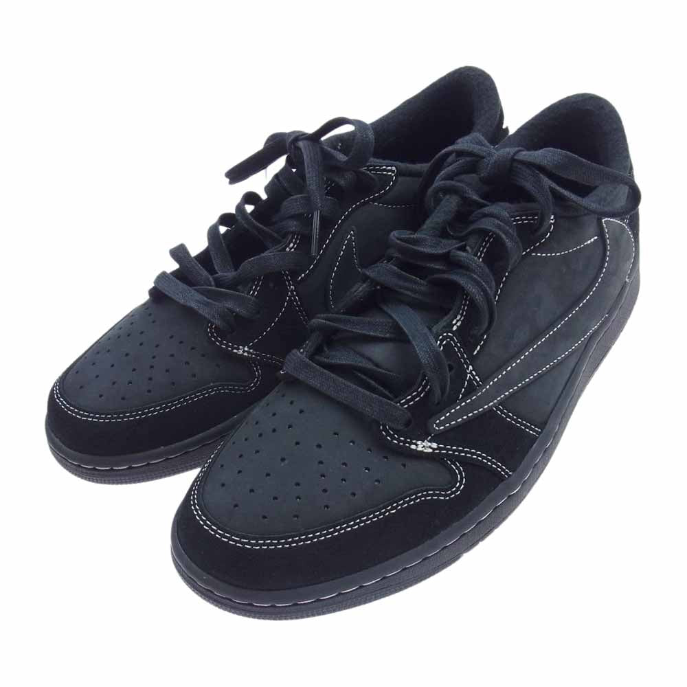 NIKE ナイキ DM7866-001 × Travis Scott トラヴィス・スコット Air Jordan 1 AJ1 Low OG SP Black Phantom エアジョーダン ブラック ファントム スニーカー ブラック系 28.5cm【新古品】【未使用】【中古】
