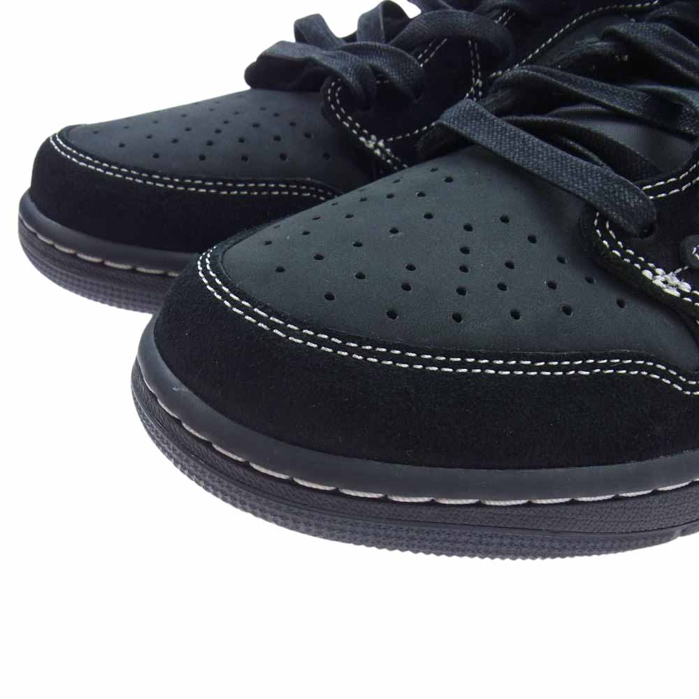 NIKE ナイキ DM7866-001 × Travis Scott トラヴィス・スコット Air Jordan 1 AJ1 Low OG SP Black Phantom エアジョーダン ブラック ファントム スニーカー ブラック系 28.5cm【新古品】【未使用】【中古】