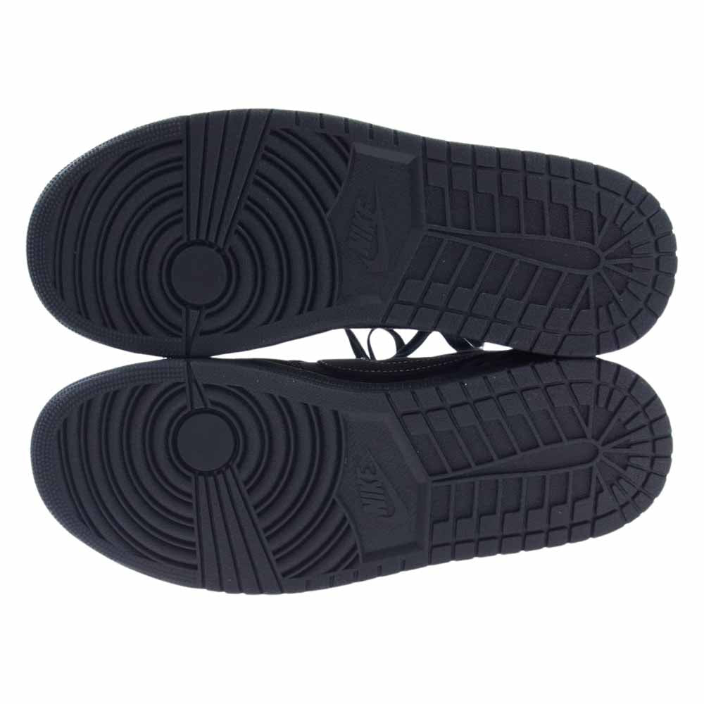 NIKE ナイキ DM7866-001 × Travis Scott トラヴィス・スコット Air Jordan 1 AJ1 Low OG SP Black Phantom エアジョーダン ブラック ファントム スニーカー ブラック系 28.5cm【新古品】【未使用】【中古】