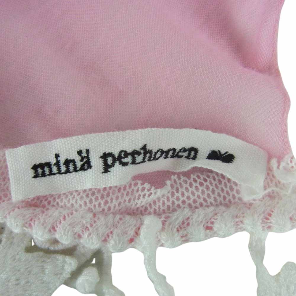 mina perhonen ミナペルホネン フォレスト パレード ワイド ストール ピンク系【中古】