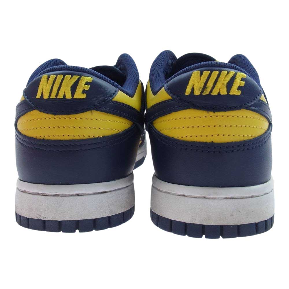 NIKE ナイキ DD1391-700 Dunk Low Michigan ダンク ロー ミシガン スニーカー イエロー系 ネイビー系 26cm【中古】