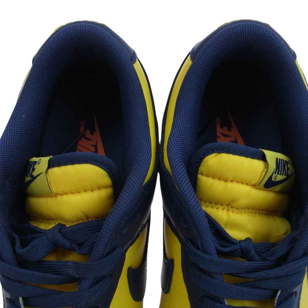 NIKE ナイキ DD1391-700 Dunk Low Michigan ダンク ロー ミシガン スニーカー イエロー系 ネイビー系 26cm【中古】