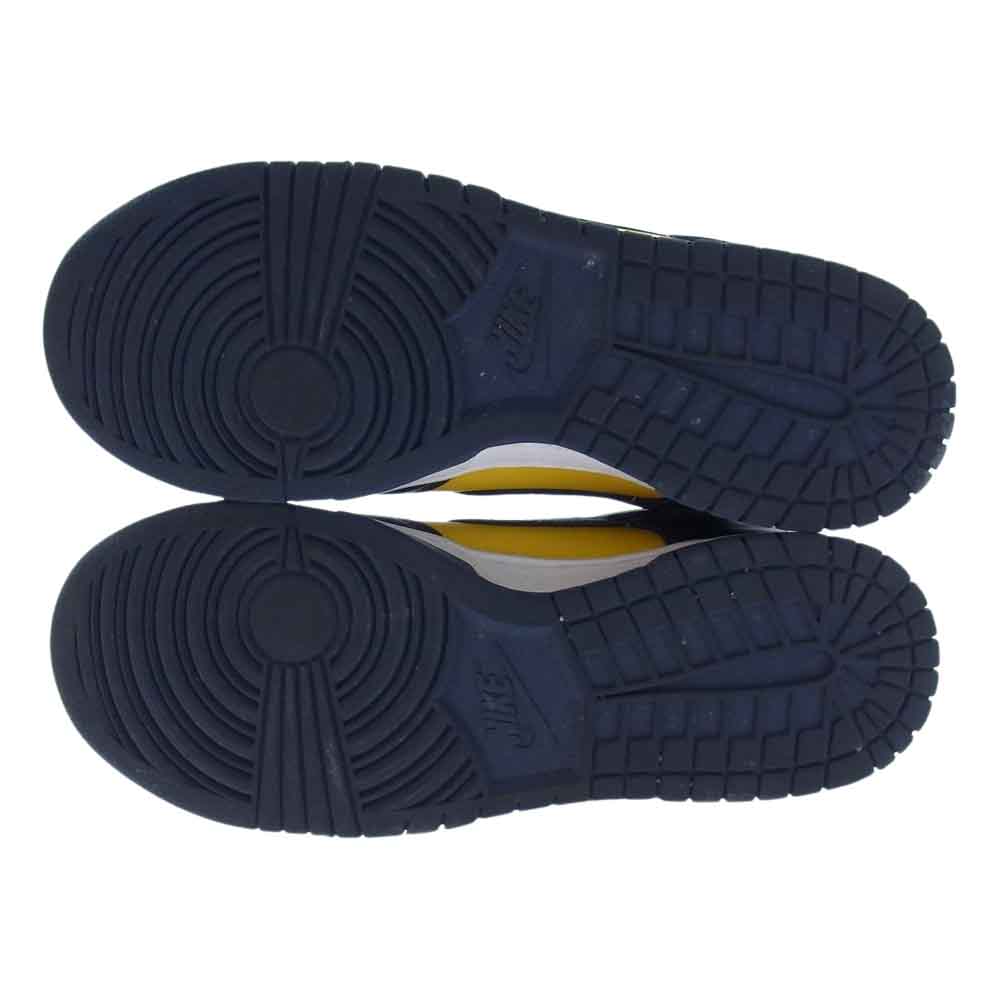 NIKE ナイキ DD1391-700 Dunk Low Michigan ダンク ロー ミシガン スニーカー イエロー系 ネイビー系 26cm【中古】
