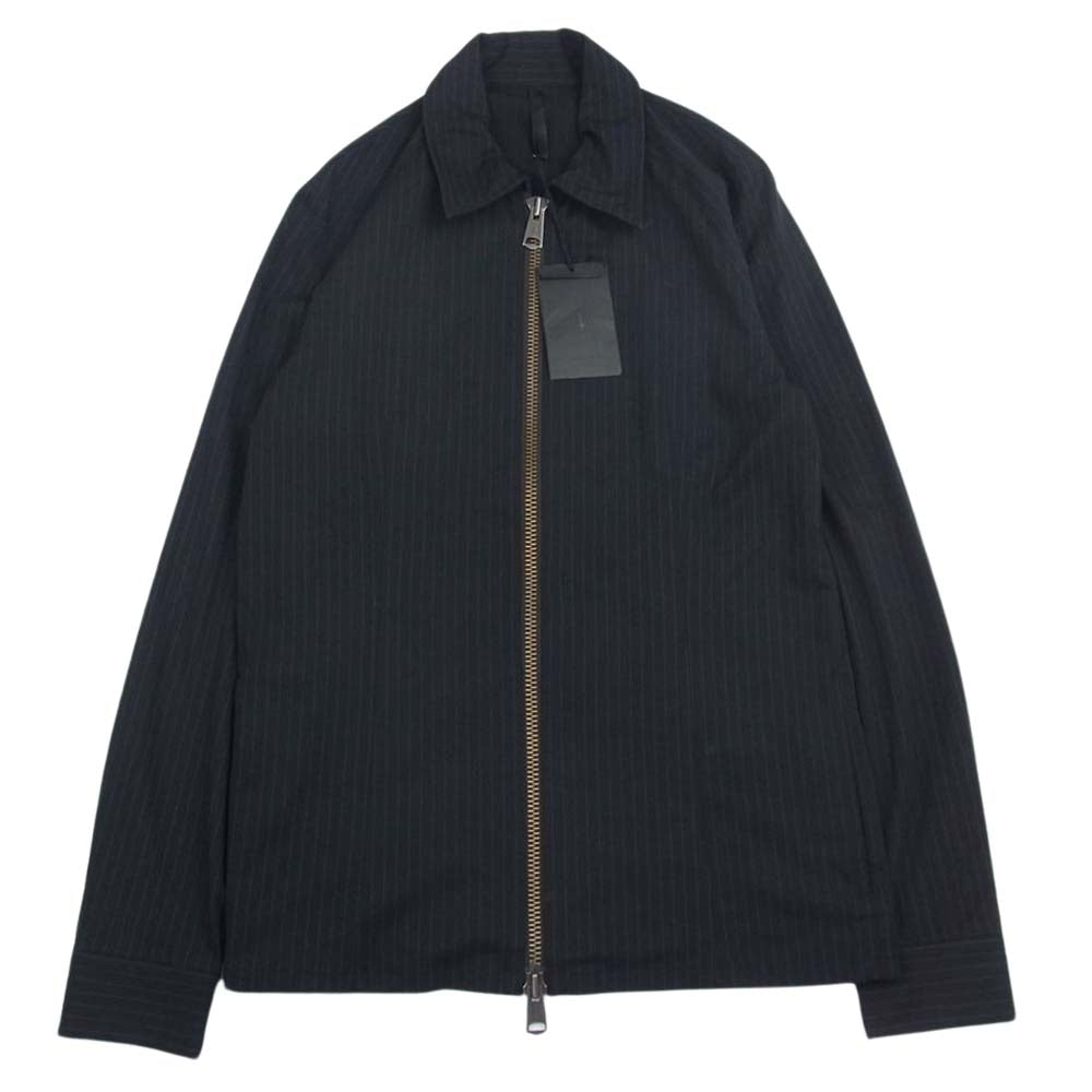 ジ　オールドサーカス 8151 トムストライプ スウィングトップ ジップ シャツ ブラック系 3【美品】【中古】