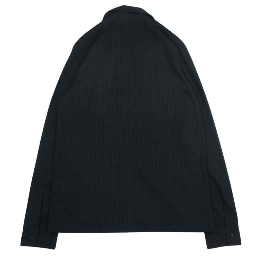 ジ　オールドサーカス 8151 トムストライプ スウィングトップ ジップ シャツ ブラック系 3【美品】【中古】