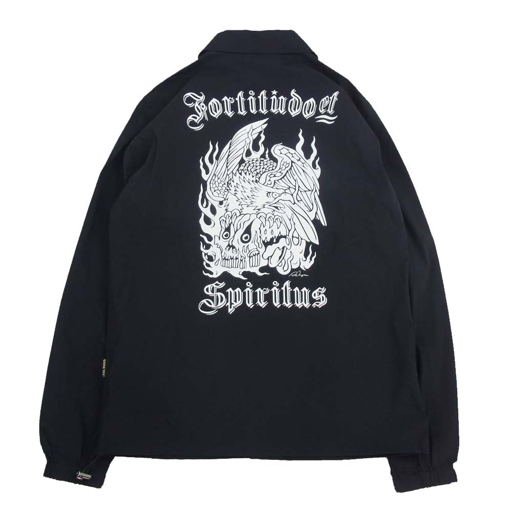 BACKBONE バックボーン 12SS BB12SS-B40  バックプリント コーチ ジャケット ブラック系 M【中古】