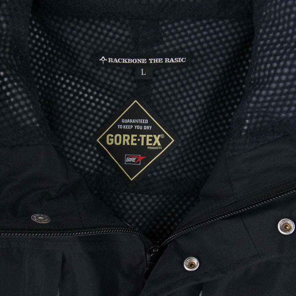 BACKBONE バックボーン 11AW BB11FW-B44  GORE TEX ゴアテックス マウンテンパーカー ブラック系 L【美品】【中古】