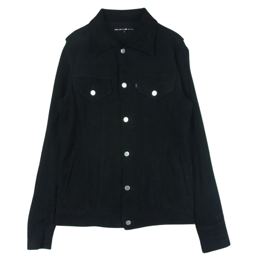 BACKBONE バックボーン 12SS BB12S-LB30  ディアスキン 鹿革 トラッカー レザー ジャケット ブラック系 L【中古】