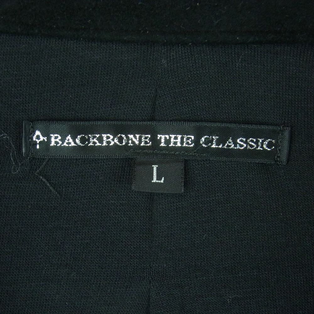 BACKBONE バックボーン 12SS BB12S-LB30  ディアスキン 鹿革 トラッカー レザー ジャケット ブラック系 L【中古】