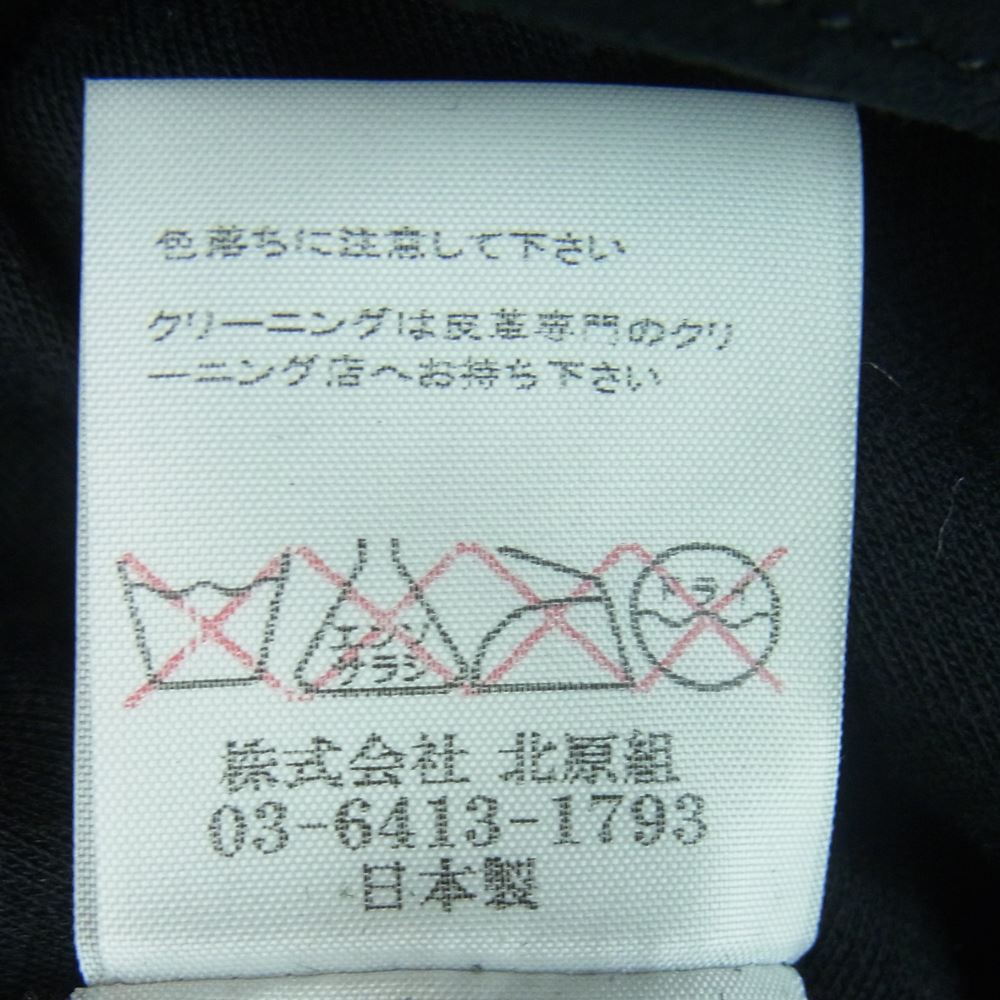 BACKBONE バックボーン 12SS BB12S-LB30  ディアスキン 鹿革 トラッカー レザー ジャケット ブラック系 L【中古】