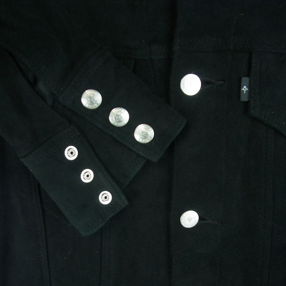 BACKBONE バックボーン 12SS BB12S-LB30  ディアスキン 鹿革 トラッカー レザー ジャケット ブラック系 L【中古】