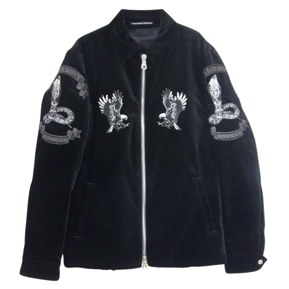BACKBONE バックボーン 11AW BB11FW-B43  VELVET SOUVENIR JACKET 別珍 ベルベット スーベニア ジャケット ブラック系 L【美品】【中古】
