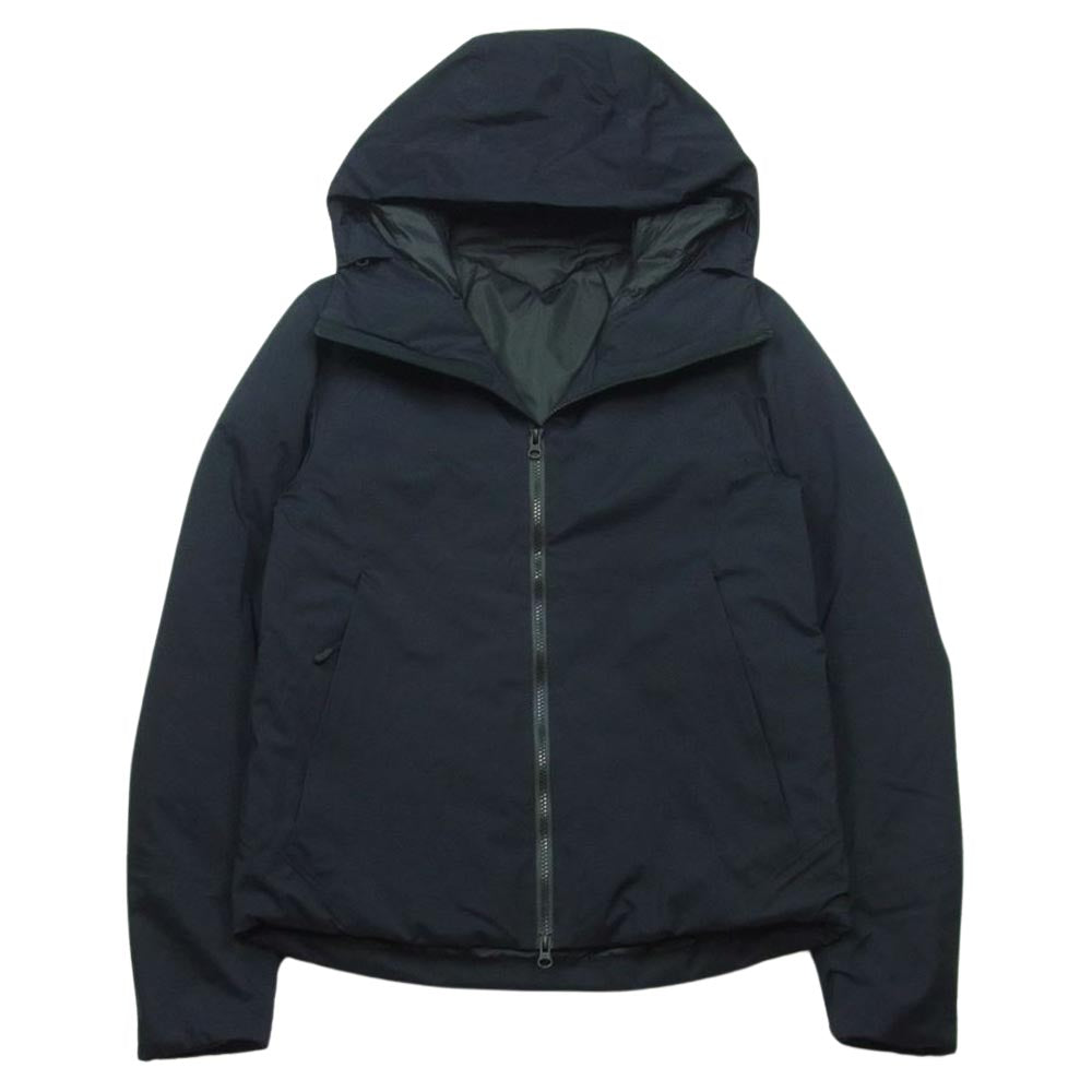 ATTACHMENT アタッチメント AB42-209 透湿防水 3レイヤー ナイロンリップ フーデッド ダウン ジャケット ダークネイビー系 3【美品】【中古】