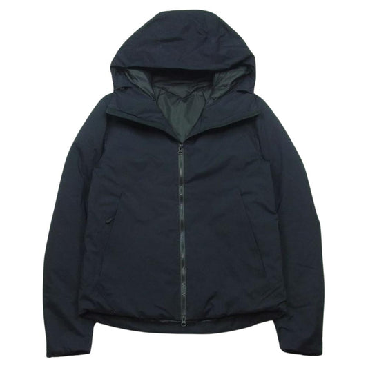 ATTACHMENT アタッチメント AB42-209 透湿防水 3レイヤー ナイロンリップ フーデッド ダウン ジャケット ダークネイビー系 3【美品】【中古】