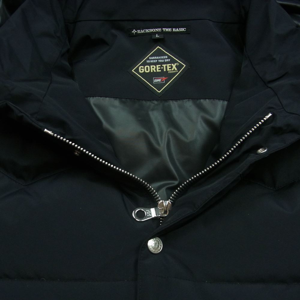 BACKBONE バックボーン 11AW BB11FW-B40 GORE TEX ゴアテックス ダウン ジャケット 日本製 ブラック系 L【中古】