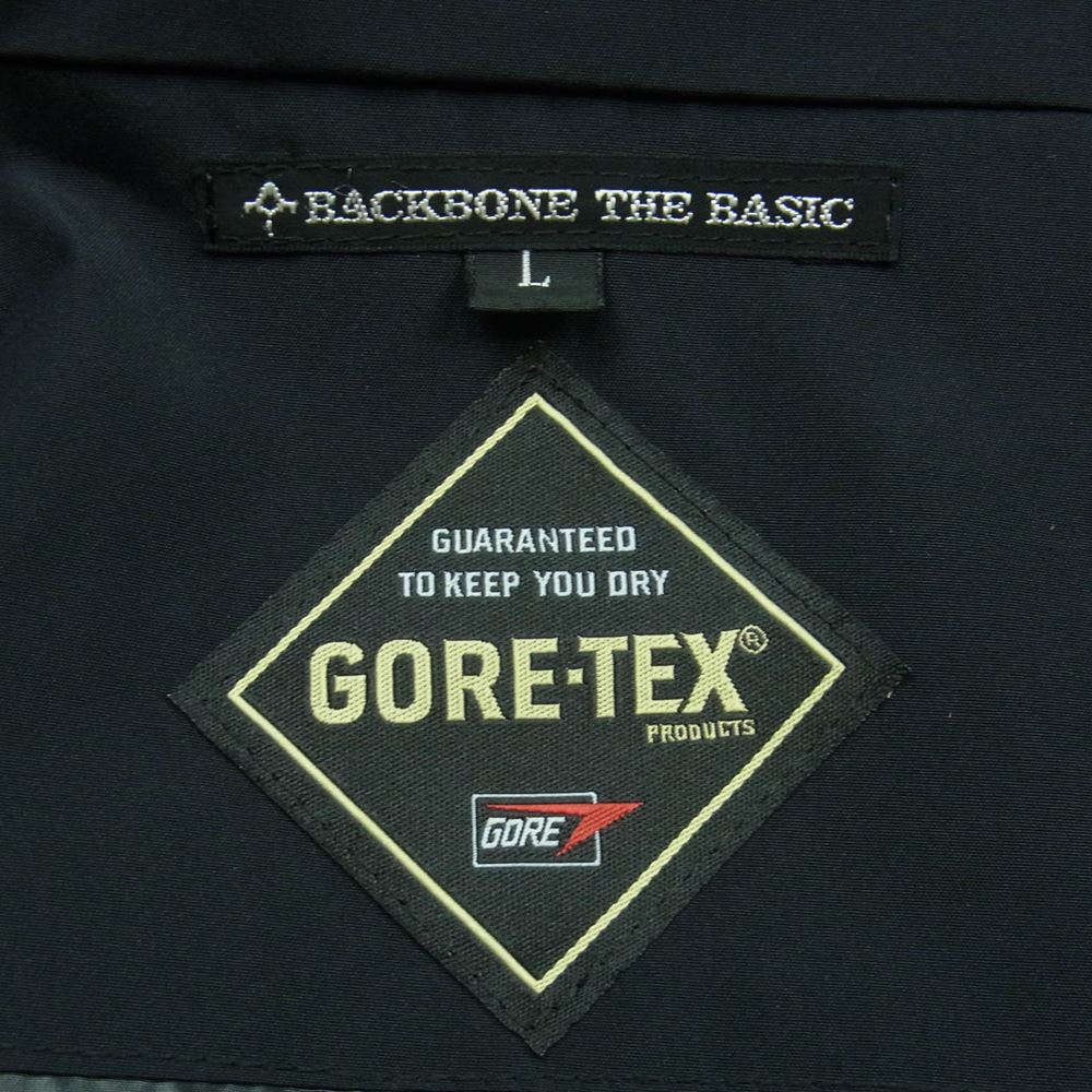 BACKBONE バックボーン 11AW BB11FW-B40 GORE TEX ゴアテックス ダウン ジャケット 日本製 ブラック系 L【中古】