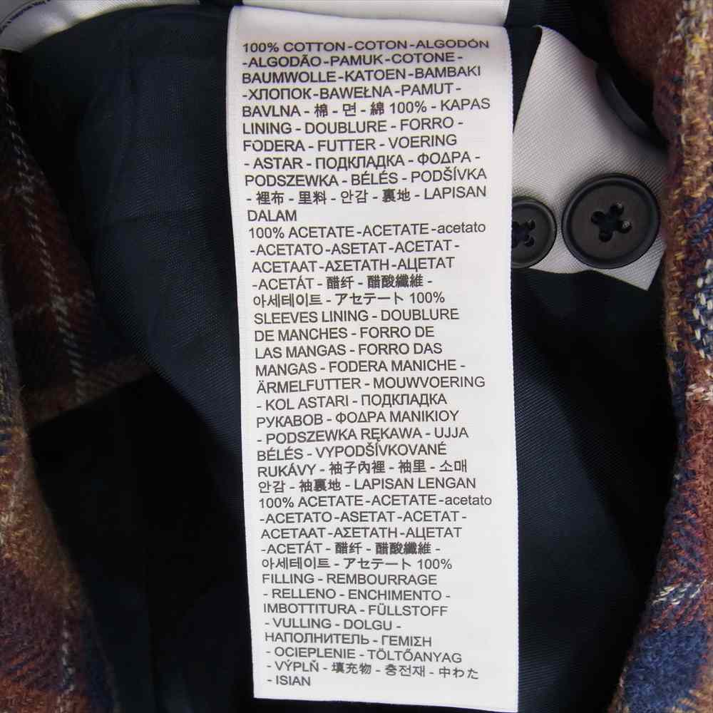 Levi's リーバイス A0278-0001 MADE&CRAFTED メイドアンドクラフテッド FILLED OVER SHIRT LMC AMAKUSA PLAID MOJ オーバー チェック シャツ ジャケット ブラウン系 XS【美品】【中古】