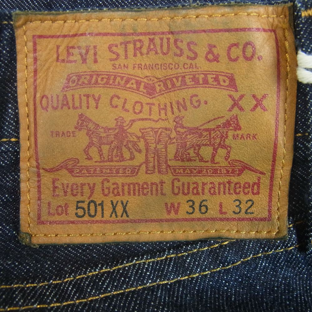Levi's リーバイス 47501-0201 VINTAGE CLOTHING ヴィンテージクロージング LVC 1947モデル 501XX JEANS NEW RINSE ストレート デニム パンツ 日本製 インディゴブルー系 W36 L32【美品】【中古】