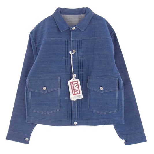 Levi's リーバイス A4395-0000 VINTAGE CLOTHING ヴィンテージクロージング LVC 1879 プリーツブラウス リジッド デニム ジャケット インディゴブルー系 JP:XL【極上美品】【中古】