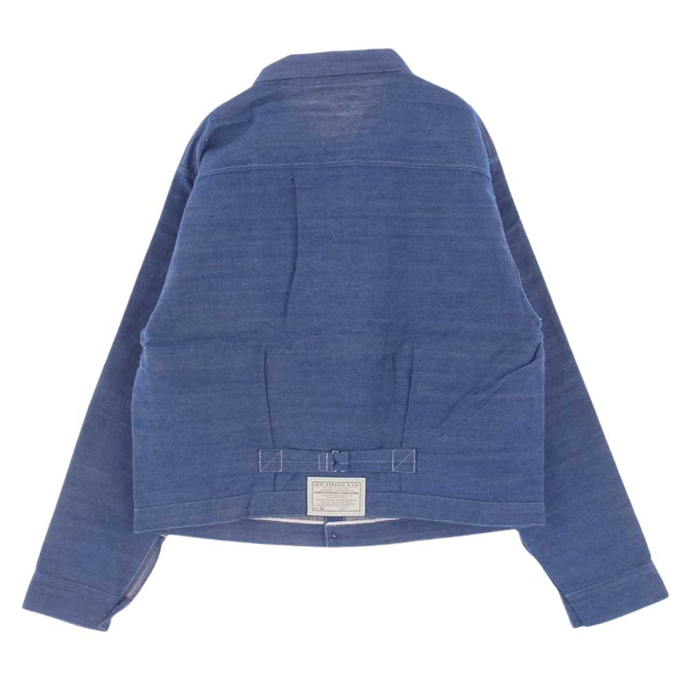 Levi's リーバイス A4395-0000 VINTAGE CLOTHING ヴィンテージクロージング LVC 1879 プリーツブラウス リジッド デニム ジャケット インディゴブルー系 JP:XL【極上美品】【中古】